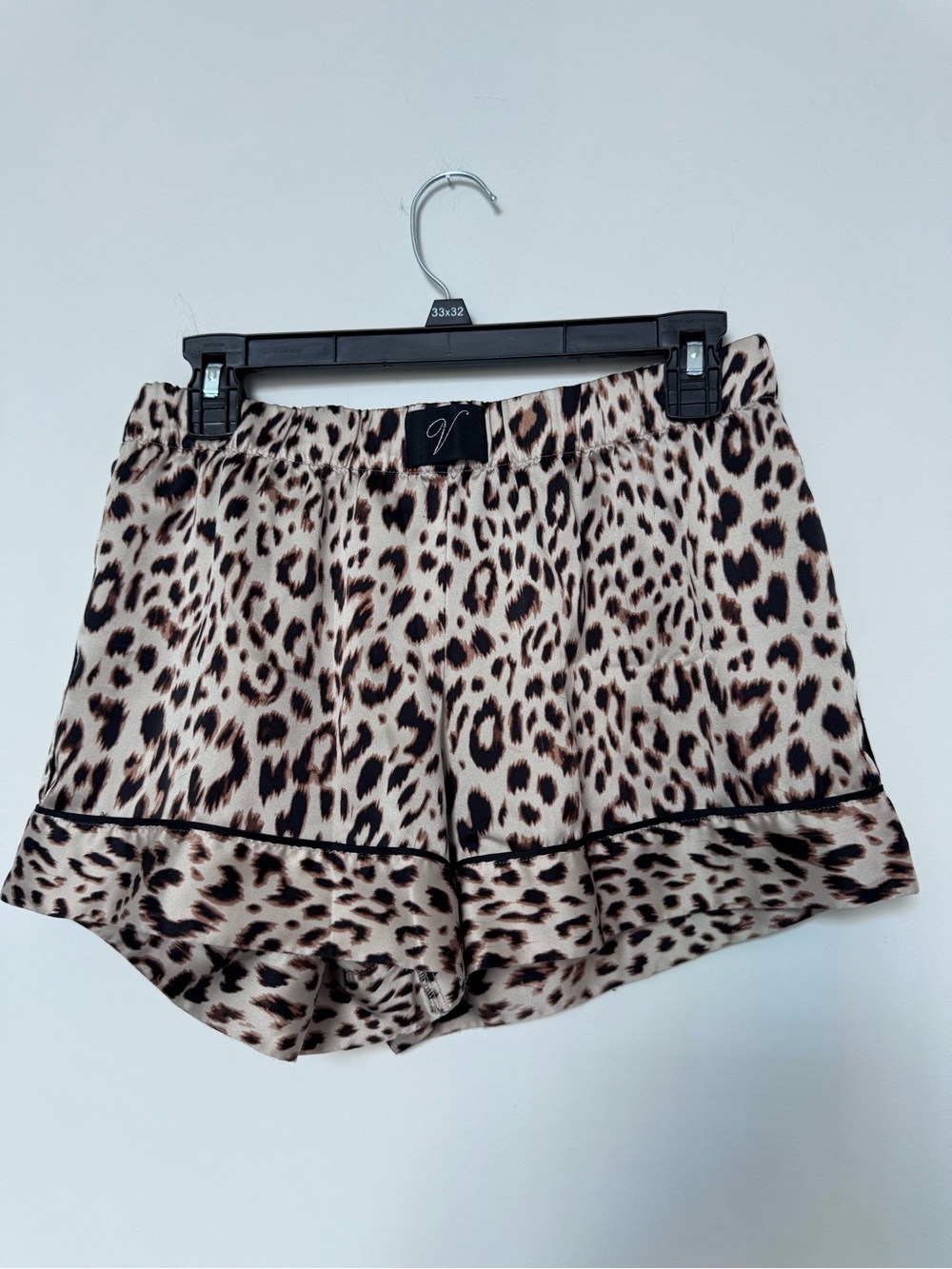 Victoria's Secret Leopard Print Satin Sleep Shorts